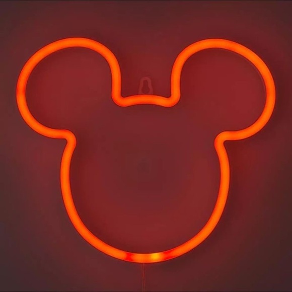 Paladone Disney Mickey Mouse LED Red Neon Light Wall Mountable - USB - Picture 2 of 3